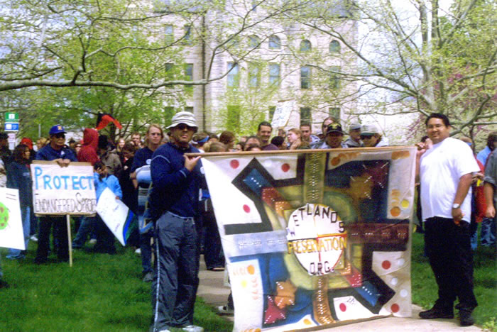 Haskell Community Celebrates Earth Day to Support Wetlands Preservation (April 2002)